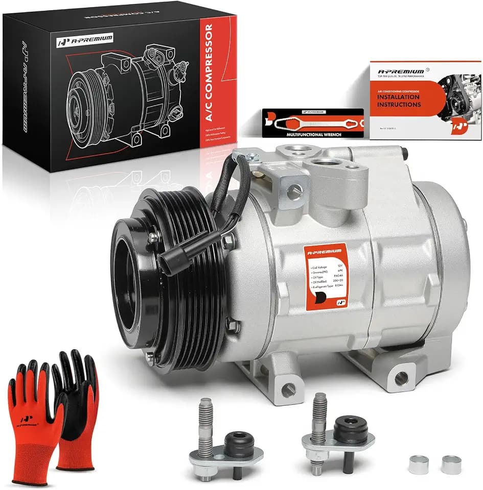 A-Premium Air Conditioner AC Compressor with Clutch