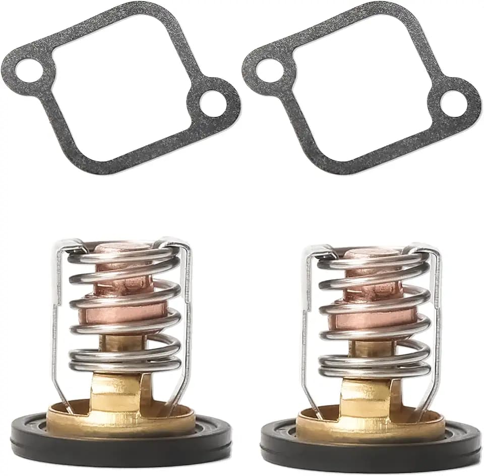 2Pcs 18-3606 Thermostat Kit for Mercury Marine 200-300HP Outboard | Fits Sierra 18-3535/3675 | Engine Cooling System | Replaces 885599003 885599004