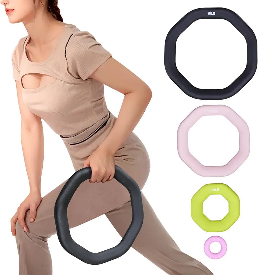 Leikefitness Weight Ring，2in1 Kettlebell&Power Ring,Yoga Exercise,Aerobics