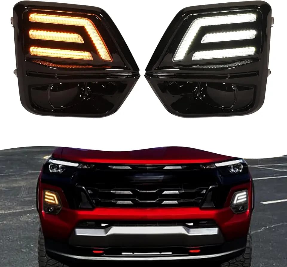 Led DRL Fog Lights For 2023-2025 2026 Chevrolet Chevy Colorado