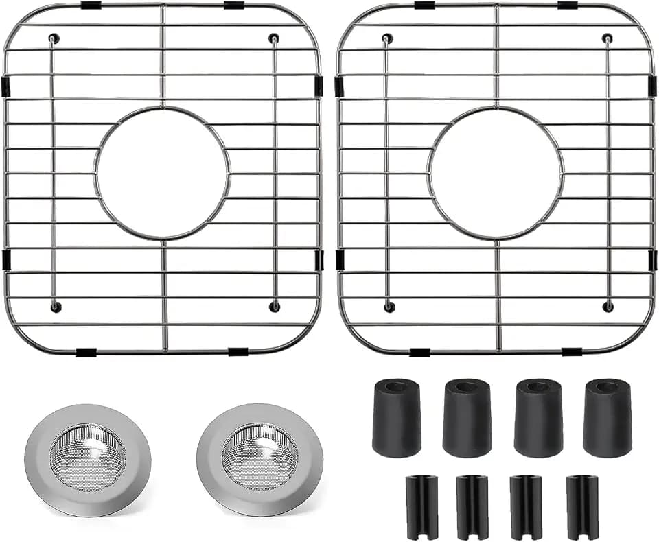 Stainless Steel Kitchen Sink Grid,13.2" x 11.6" x 1.2",2Pack