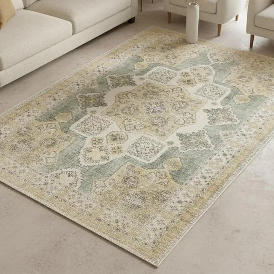 Muddy Mat® Monarch 3ft x 5ft Washable Muddy Carpet for Living Room, Bedroom & Dining Room – Modern Soft Low Pile Non Slip Carpet – Pet Friendly Waterproof Foldable Area Rugs for Home