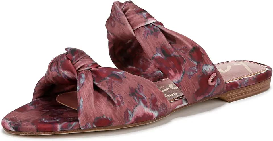 Circus NY by Sam Edelman Women's Marissa Flat Sandal, Berry Blush Multi, 7