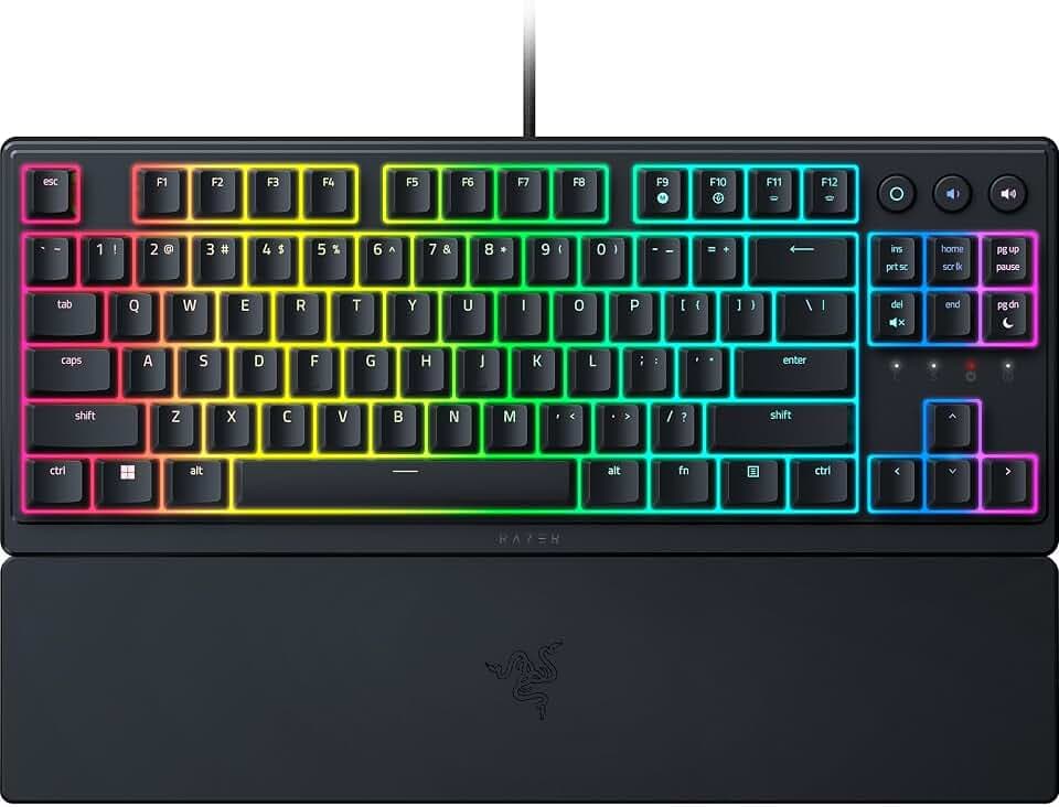 Razer Ornata V3 TKL Gaming Keyboard, Low-Profile Keys, Black