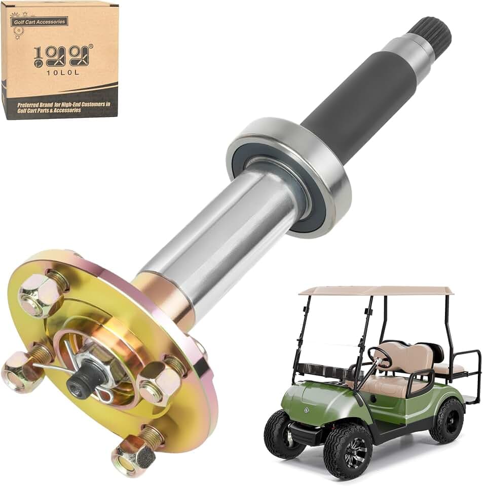 10L0L Golf Cart Rear Axle Shaft Assembly Driver Passenger Side Rear Axle for Yamaha Drive (G29) 2007-2016 Electric Golf Cart, Replacement OEM# JW2-G6520-01 JW2-G6510-01