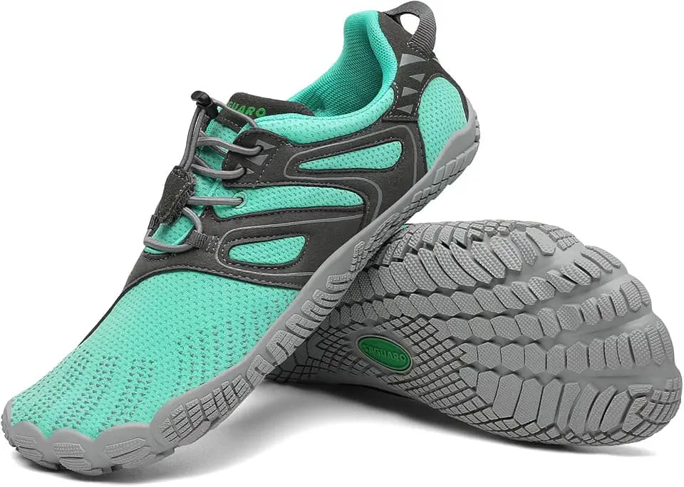 SAGUARO Unisex Barfußschuhe Outdoor Barfuss Traillaufschuhe Zehenschuhe mit Zero-Drop Solhe Gr.36-48