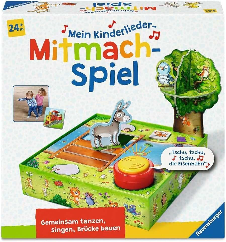 Ravensburger Mein Kinderlieder-Mitmachspiel - Kinderspiel ab 24 Monate