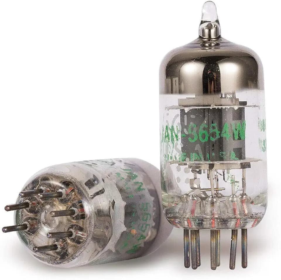 JAN 5654w Röhren - 2Pcs 7-Pin GE JAN 5654W Valve Tubes Vakuumröhren Upgrade für 6AK5 / 6J1 / 6J1P / EF95 Ventil