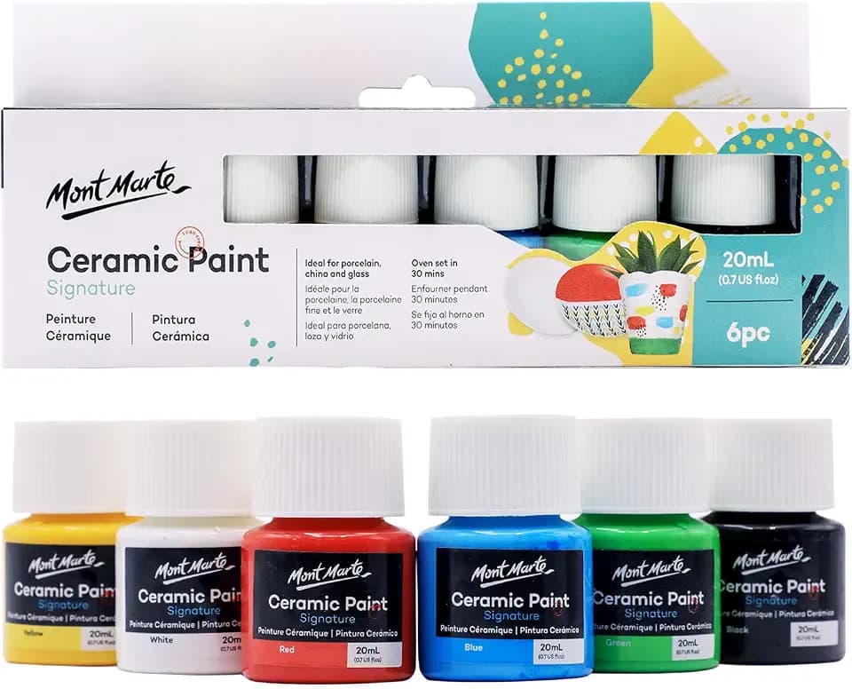 Mont Marte Ceramic Liquid Paint 6pce x 20ml