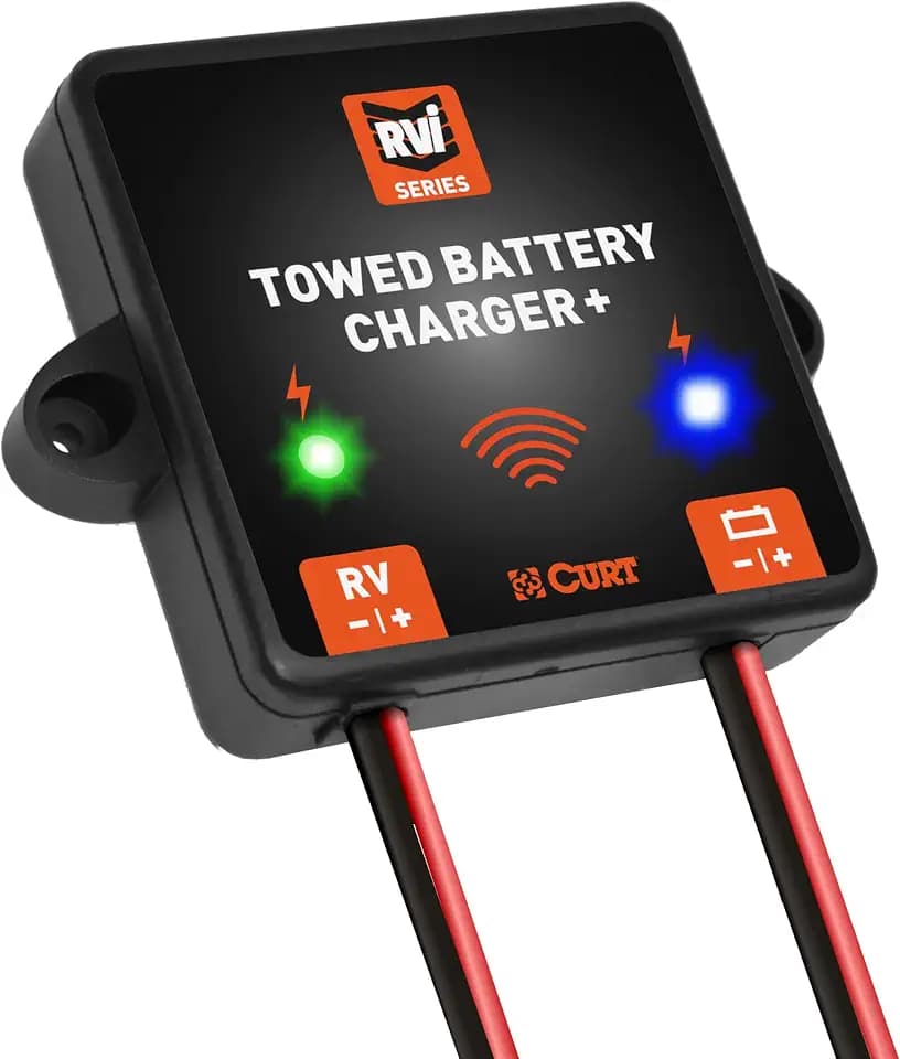 CURT 52204 RVibrake Towed Battery Charger Plus for Flat Towing