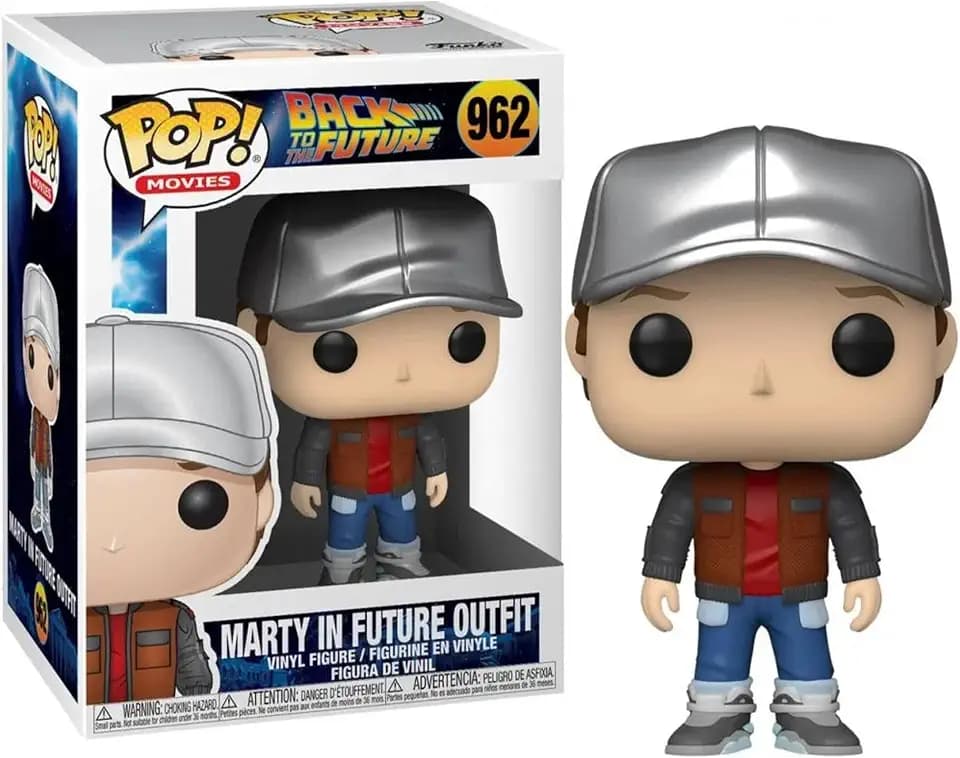 Funko Pop! Movies: Back Marty McFly in Future Outfit - Back to The Future - Vinyl-Sammelfigur - Geschenkidee - Offizielle Handelswaren - Spielzeug Für Kinder und Erwachsene - Movies Fans