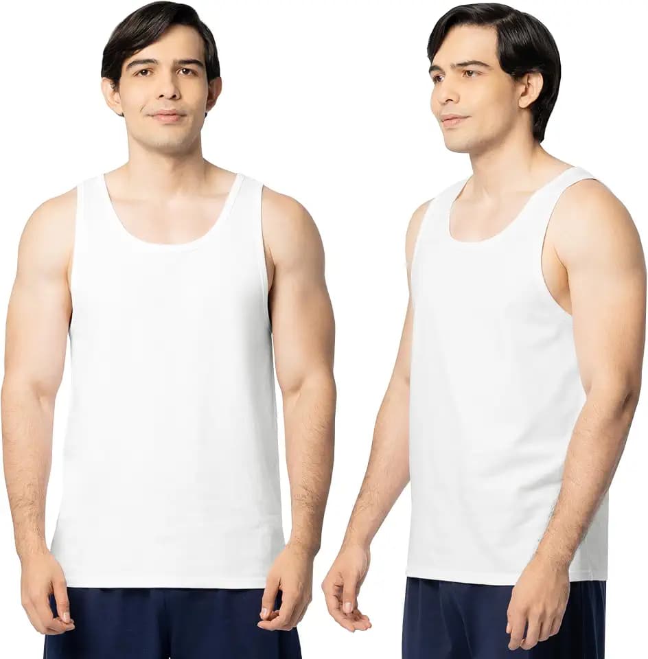 Fruit of the Loom Men's Eversoft Cotton Sleeveless T Shirts, Breathable & Moisture Wicking with Odor Control, Sizes S-4X