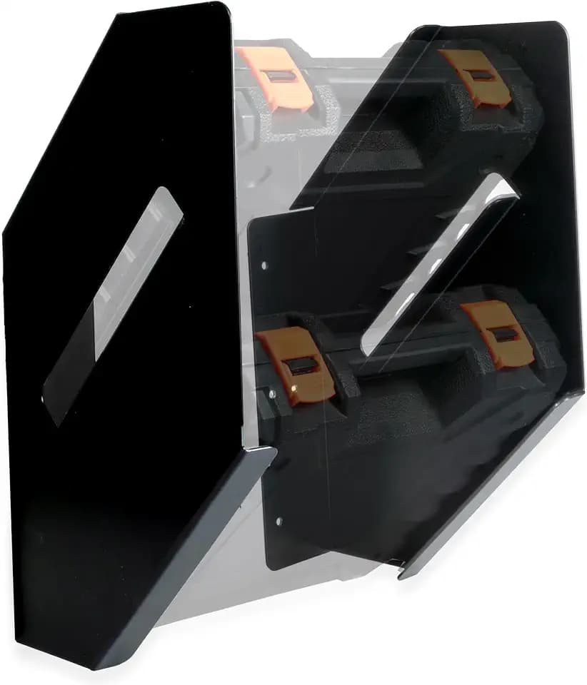 Iron Forge Tools Small Parts Organizer Box Bracket Kit, 3.5-5.1 Inch Depth