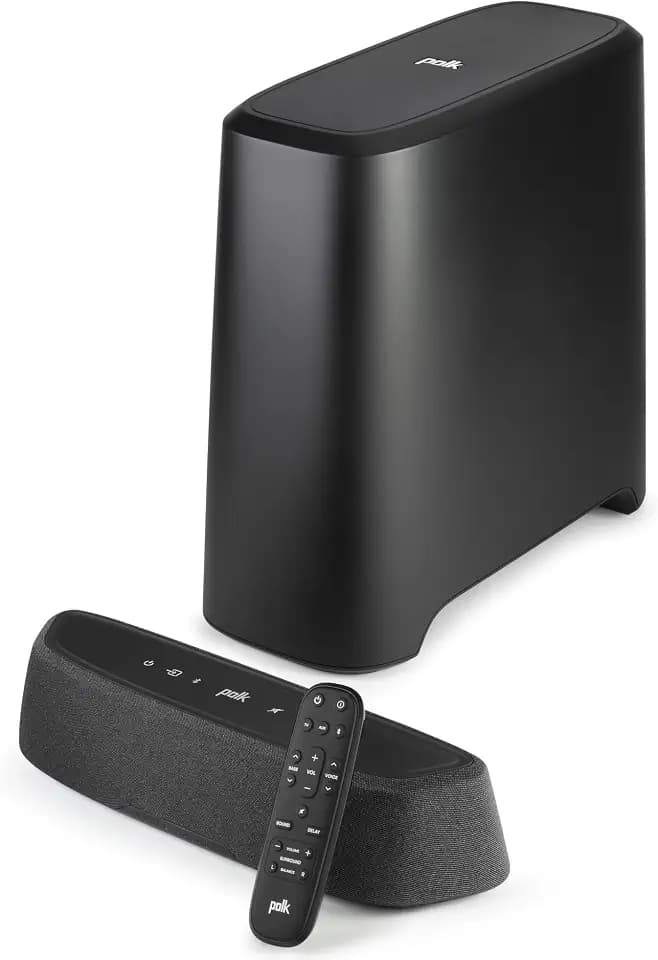 Polk Audio MagniFi Mini AX Ultra-Compact Sound Bar with Wireless Sub, Black