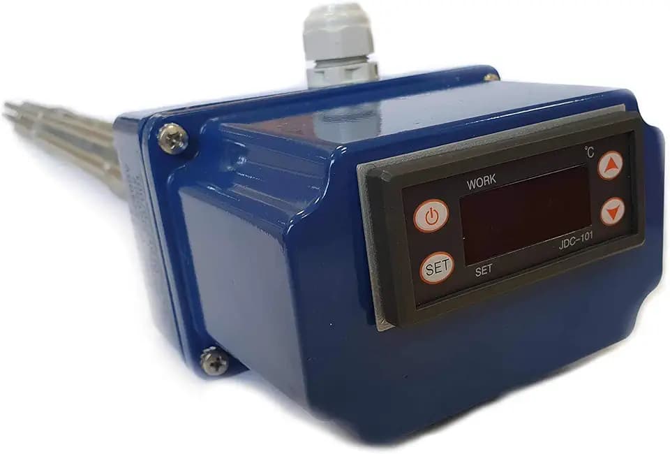 TRG 31 Heizstab Heizpatrone mit digitalem Thermostat Heizelement für Wasserspeicher Boiler Warmwasserspeicher Wasserheizung Heizungsspeicher G6/4, 4 Kabel (4500 W /3x400V)