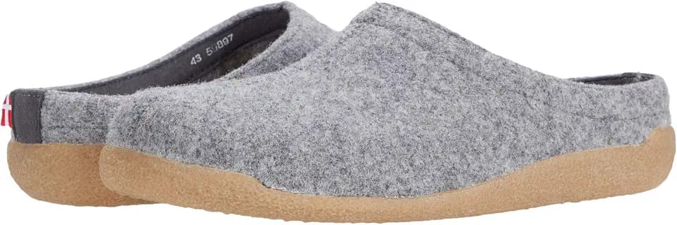 Sanita Lodge Slide Slipper Clogs for Men & Women - Removable Footbed, Made of Natural Wool Slip On Mules