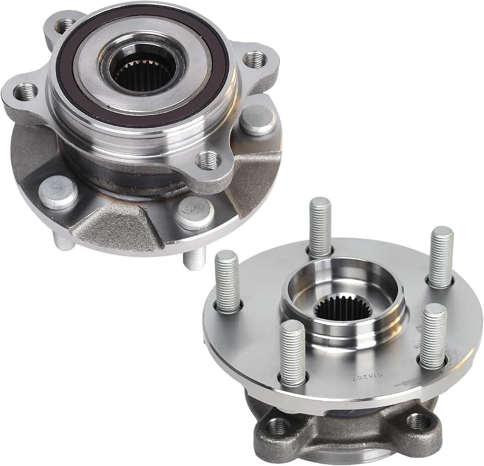 KUSATEC 513257 2pcs Front Wheel Bearing and Hub Assembly
