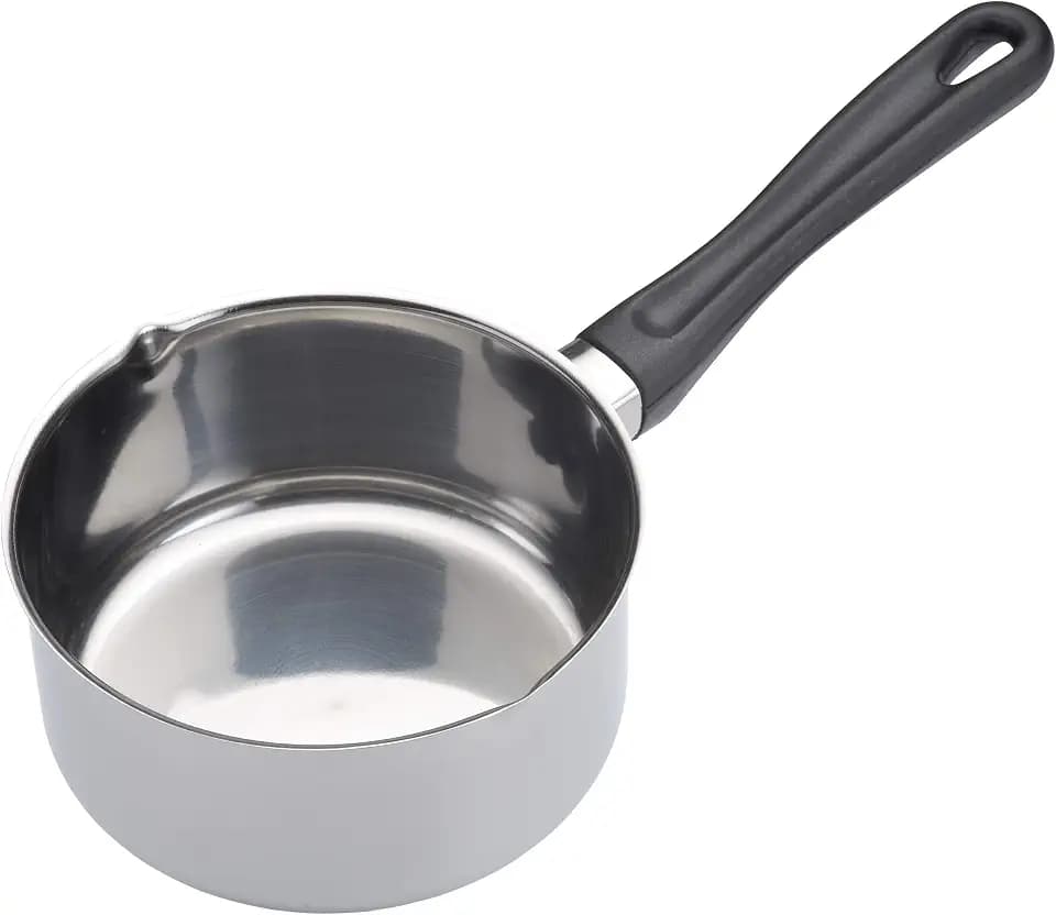 KitchenCraft Milchpfanne, Geeignet für Induktionsherde, Edelstahl, 14 cm