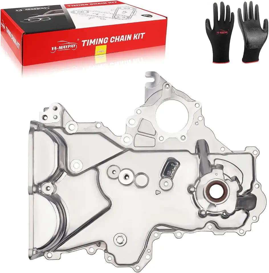 Timing Chain Oil Pump Cover Fits for 2012-2020 Hyundai-Accent Veloster,for Kia Optima 1.6L Pump Cover Aftermarket Parts