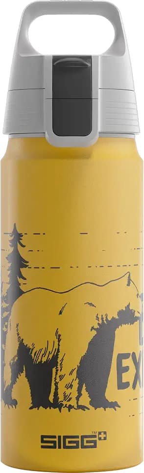 SIGG - Alu Trinkflasche Kinder - WMB ONE - Made in Switzerland - Für Kohlensäurehaltige Getränke Geeignet - Auslaufsicher - Federleicht - BPA-frei - ClimatePartner Zertifiziert - Sport & Schule - 0,6L