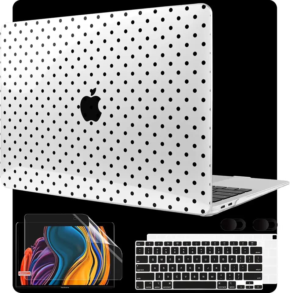 MEEgoodo for MacBook Air 13 inch Case (A2337 M1, A2179, A1932) 2021-2018