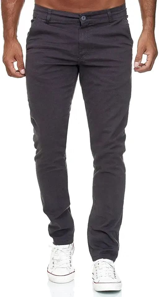 Tazzio Herren Chino 19530 – Slim Fit Stretch Chino Hose mit Baumwollmischung – Designer Freizeithose, Ganzjährig, Komfortabel