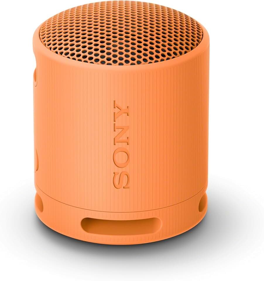 Sony SRS-XB100 Wireless Bluetooth Portable Lightweight Speaker, Orange