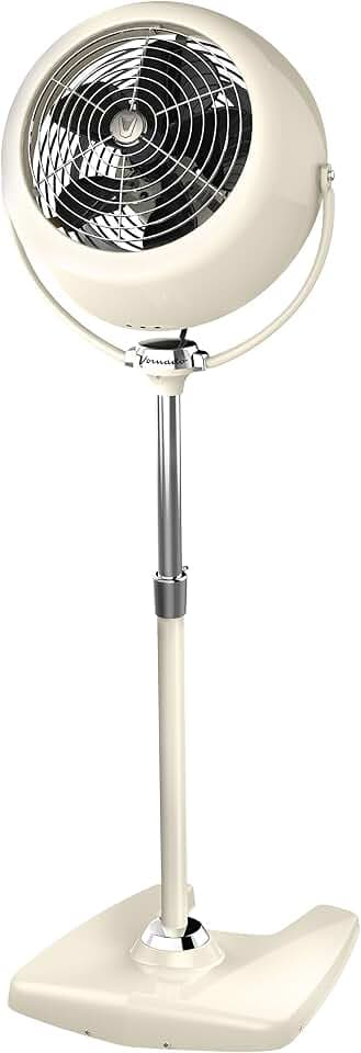 Vornado VFAN™ Sr. Pedestal Fan, Vintage White, 3 Speeds, Adjustable Height