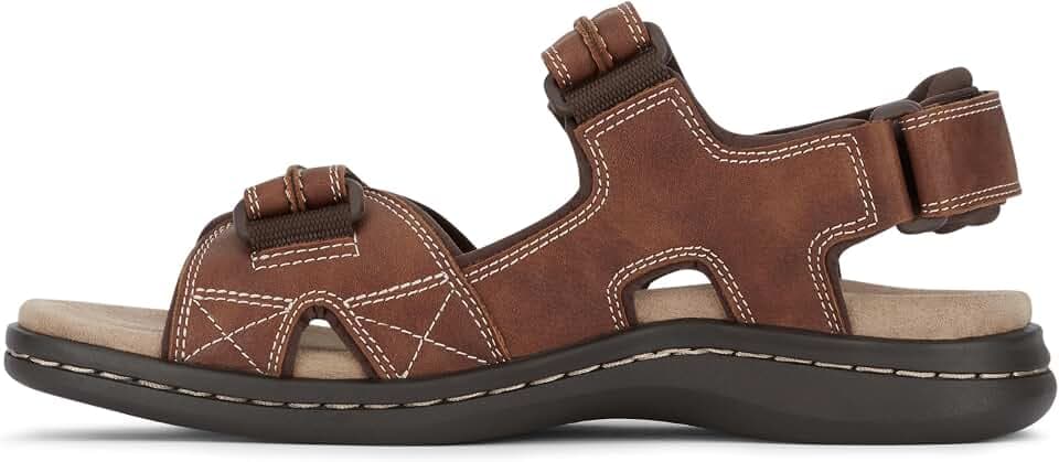 DOCKERS Mens Newpage Outdoor Sport Sandals with Memory Foam
