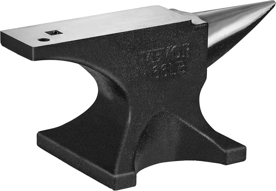 VEVOR Amboss Einzelner Hornamboss 30kg Stahlamboss Geschmiedeter Amboss Robuster Hornamboss Schmied Juweliere Metallschmied Schmiedewerkzeug Geeignet für Nieten, Abflachen, Schmieden und Formen