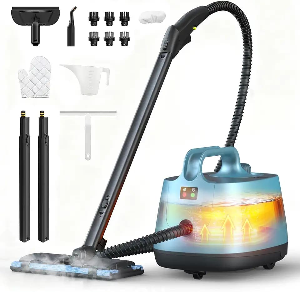 High Pressure Steam Cleaner, 60PSI Heavy Duty 293°F Multipurpose Steam Mop