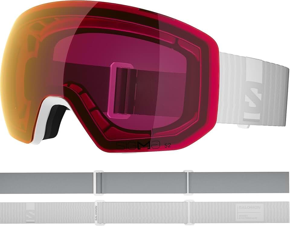 Salomon RADIUM PRO S SIGMA Goggles, Unisex Anti-Fog Ski and Snowboard Goggles For Snowboarding and Mountain Adventures