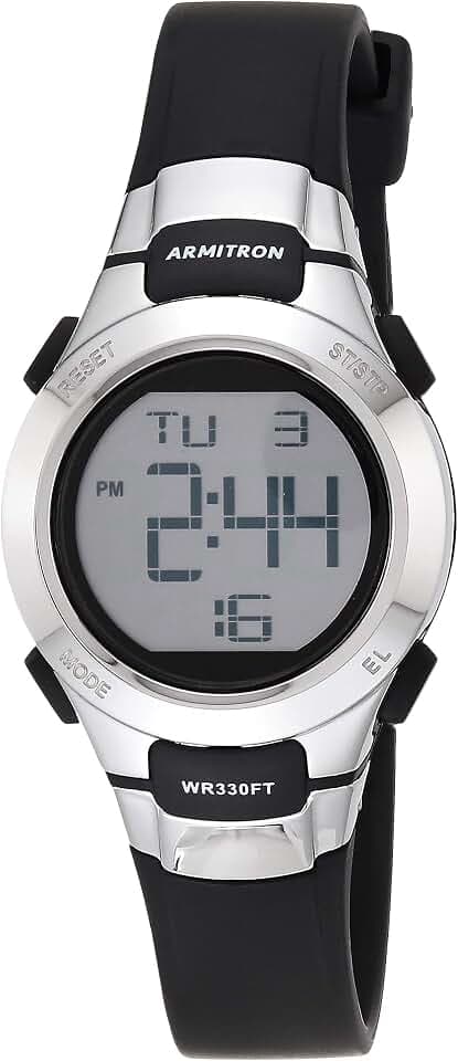 Armitron Sport Women's Digital Chronograph Resin Strap Watch, 45/7012