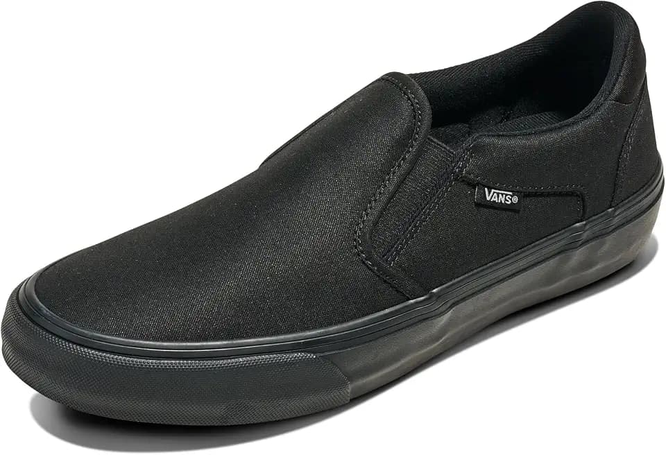 Vans Mens Asher Deluxe Slip-on Shoe | Comfortable Sneakers for Fashion, Walking & Everyday Wear