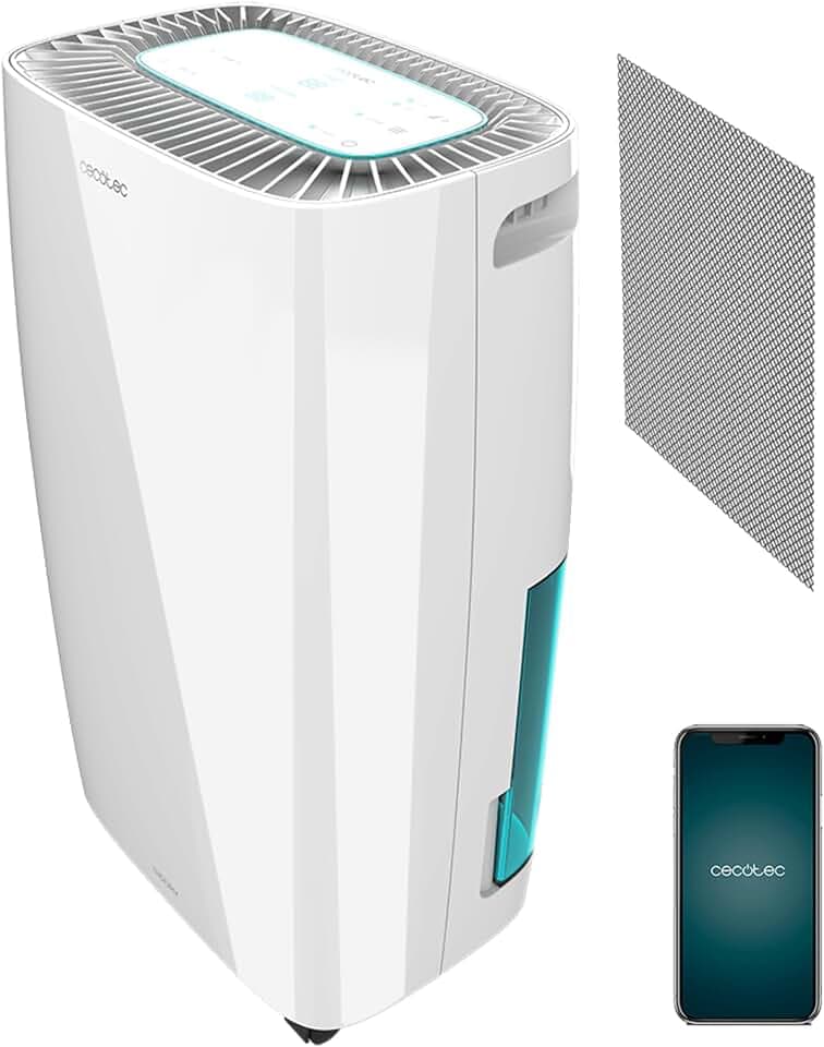 Cecotec Big Dry 4000 Expert Luftentfeuchter mit Timer 24 h, 10 L/Tag, herausnehmbarer Tank 2,5 Liter, LED-Anzeige, Schwarz (Schwarz, BigDry 4000 Expert Black)
