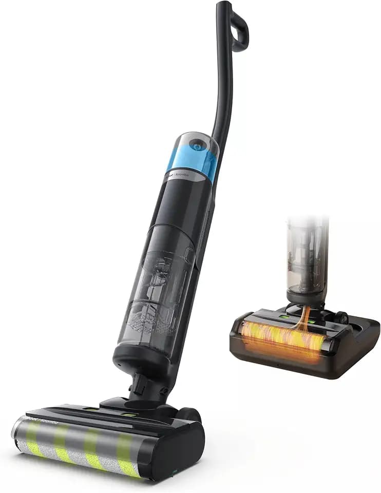 Roomba Electro 5in1 Disinfecting Hard Floor Cleaner, Kills 99.99% Germs & Bacteria, Vacuum, Mop & Sanitize in One Pass, Cordless, Non-Toxic, Self-Sanitizing Roller Mop, Heated Self-Cleaning Dock