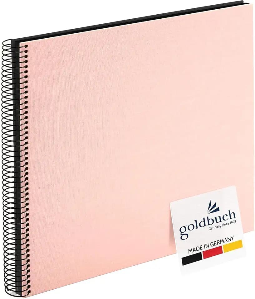 goldbuch 25 522 Spiralalbum Bella Vista Rosé, Fotoalbum 35 x 30 x 2,8 cm