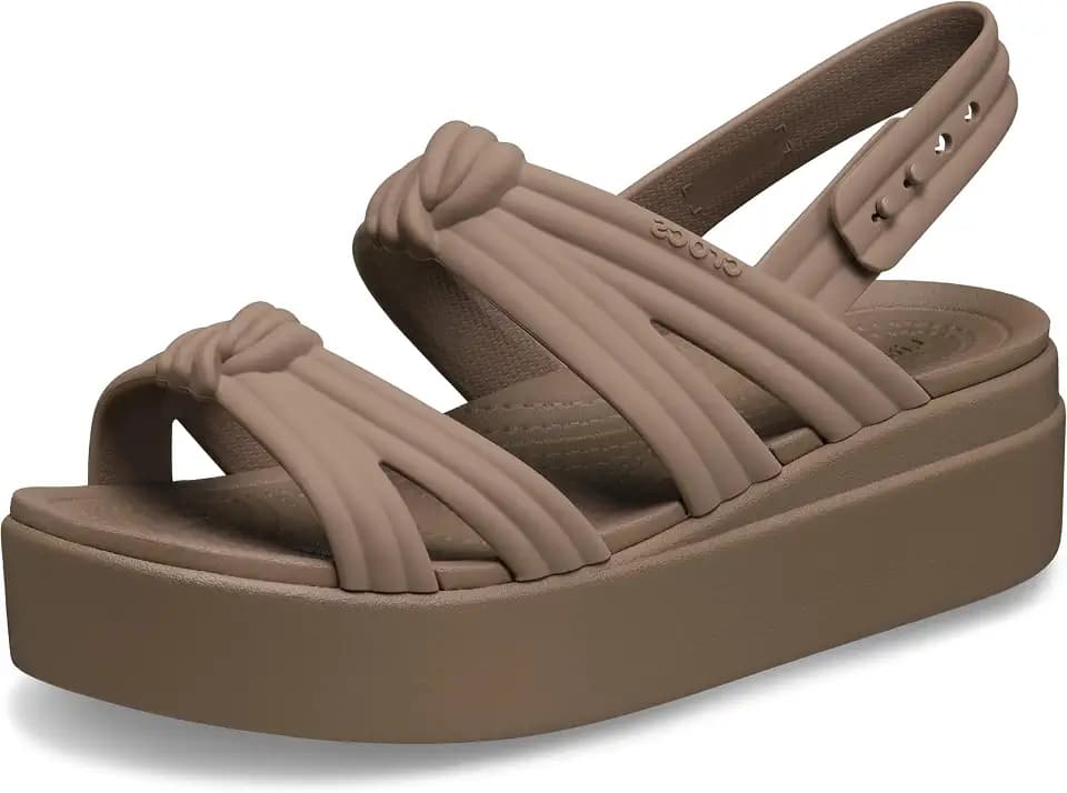 Crocs womens Brooklyn Knot Low Wedge Platform Sandals