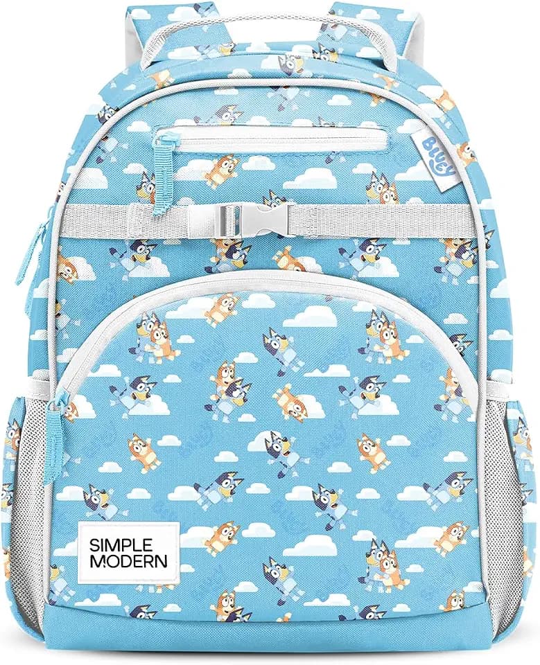 Simple Modern Bluey Kids Backpack for School, Girls, Boys | 12L
