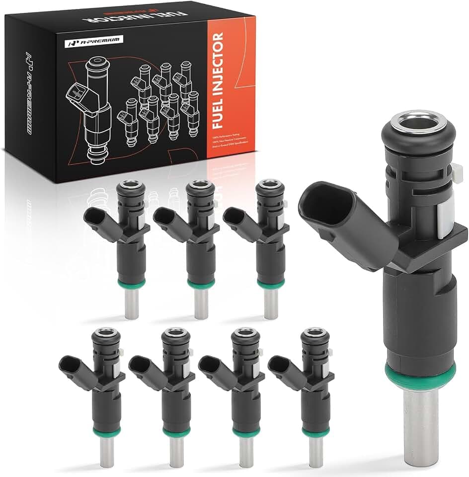 A-Premium Set of 8 Fuel Injectors Compatible with Mercedes-Benz