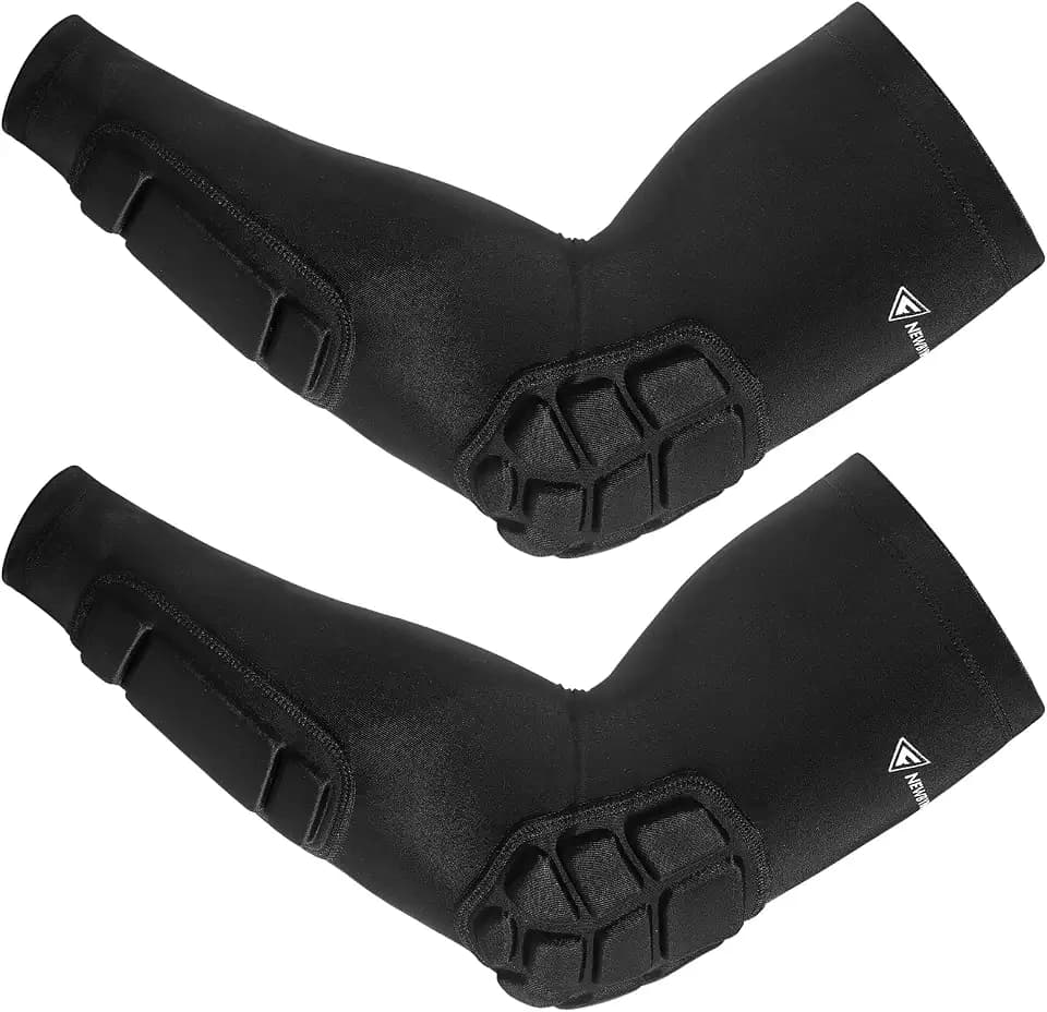 Newbyinn Padded Arm Sleeves 2 Pack, Elbow Forearm Crashproof Pads
