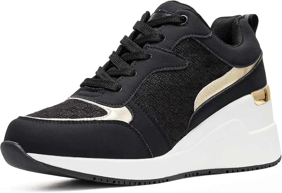 Cestfini Wedge Sneakers for Women, High Heel Platform Tennis Shoes