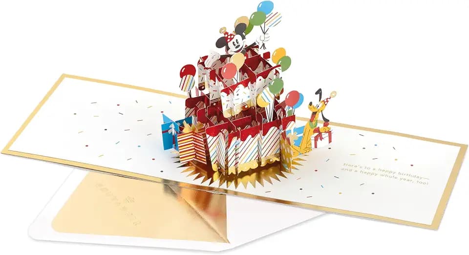 Hallmark Signature Disney Birthday Card (Mickey Mouse and Friends)