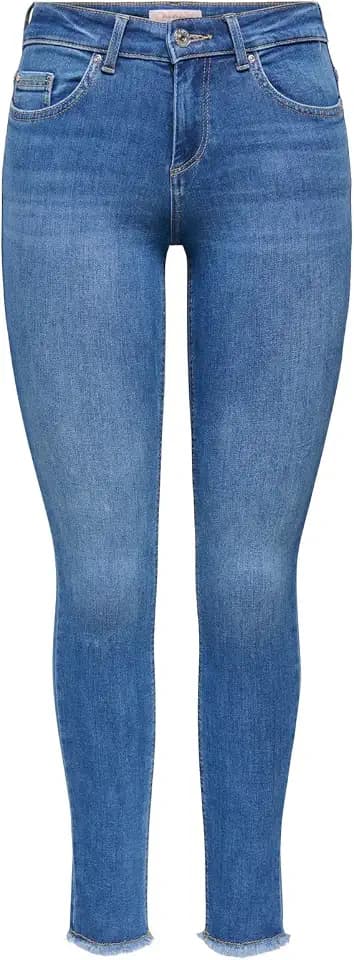 ONLY Damen Jeanshose Onlblush Mid Sk ANK Rw DNM Rea1319 Noos