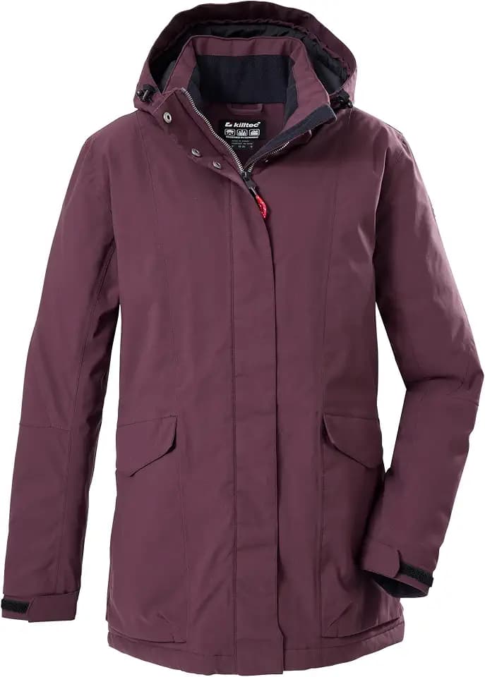 killtec Damen Damen Jacke Funktionjacke/Outdoorjacke wasserdicht mit abzippbarer Kapuze