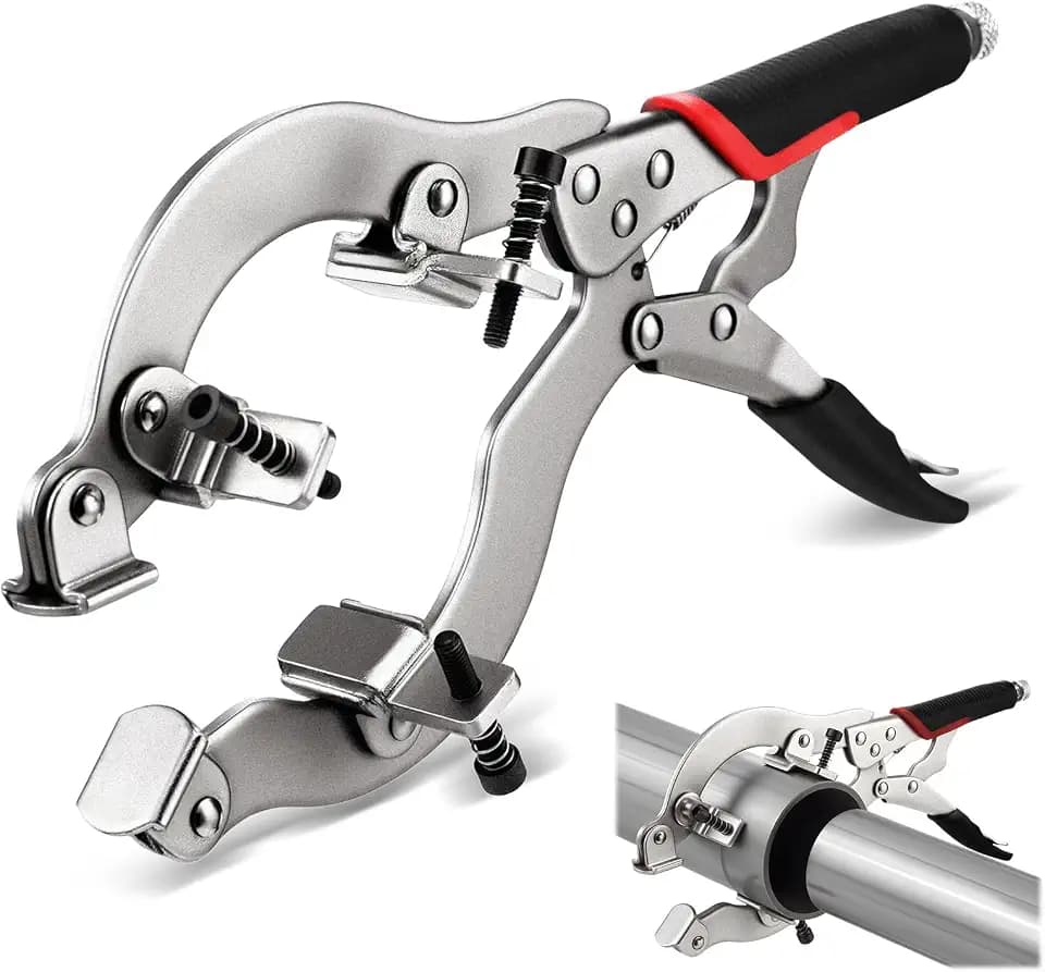 Moxweyeni 13" Locking Welding Pipe Plier Clamp Round Tube Welding C Clamp