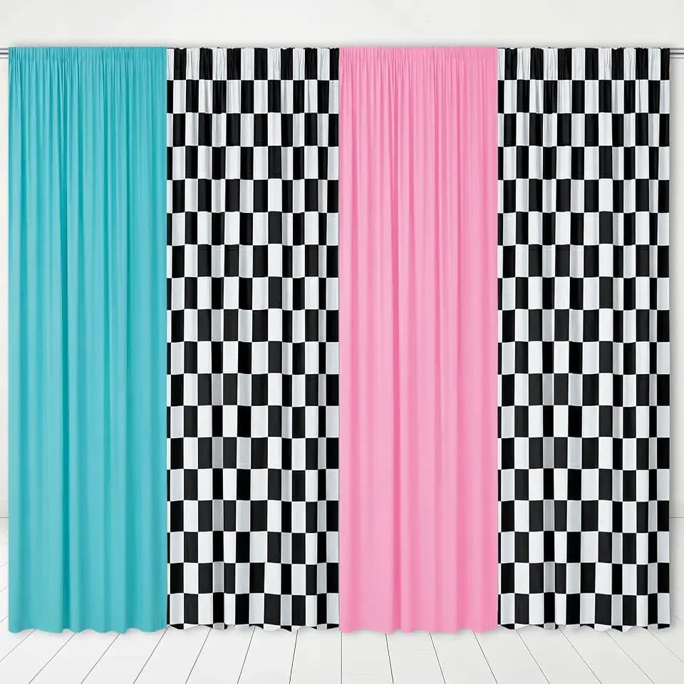 Hahafelt 4 Pcs 50s Party Decorations 1950s Retro Rock and Roll Backdrops