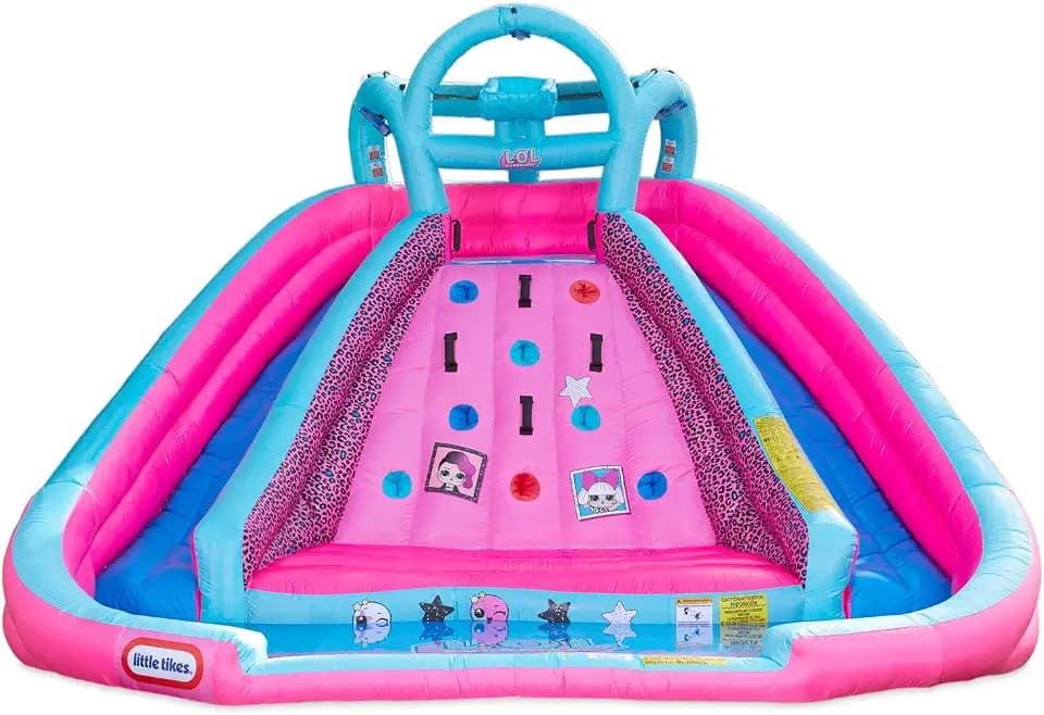 L.O.L. Surprise Inflatable River Race Water Slide with Blower