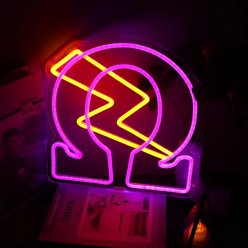 Tiabuy Psi Phi Fraternity Neon Signs for Wall Decor,Omega Neon Lights with Dimmer Switch, USB Power LED Neon Lights for Birthday Gfits, Party Decor, USB Power Sorority Gifts
