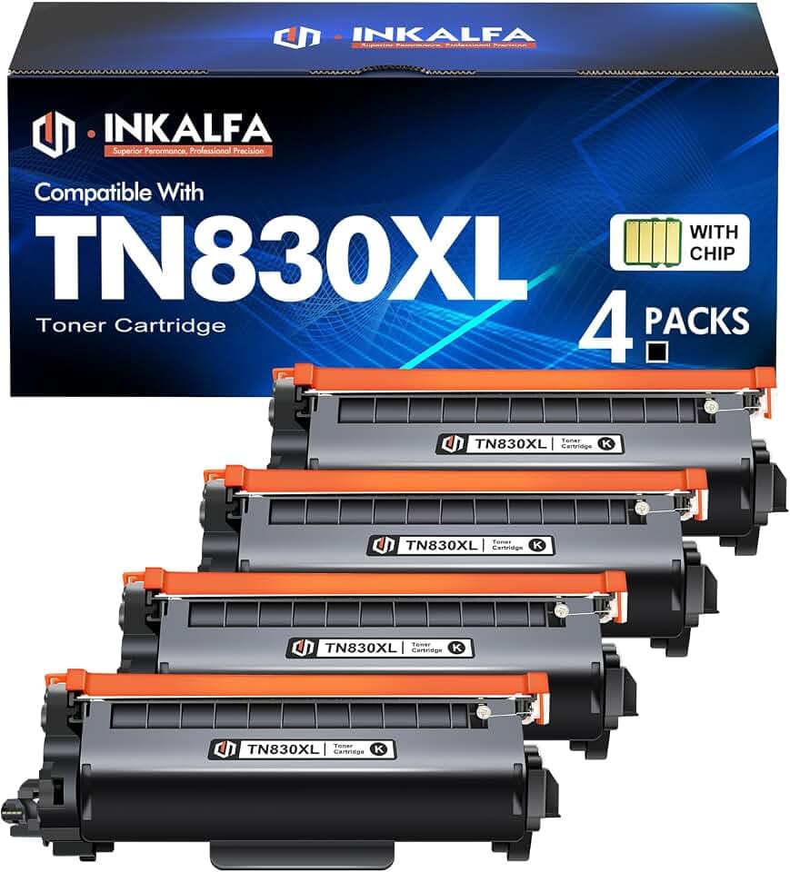 TN830XL TN830 Toner for Brother Printer HL-L2460DW DCP-L2640DW MFC-L2820DW